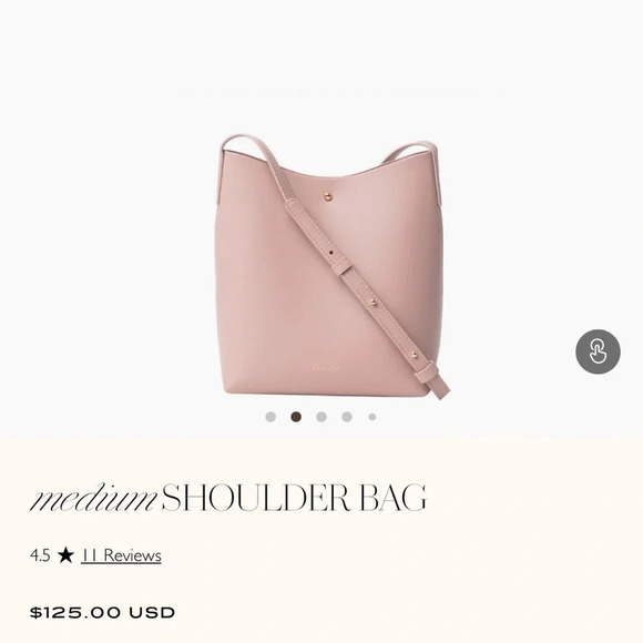 Anthropologie Samara Medium Shoulder Bag in Peony - Picture 2 of 11